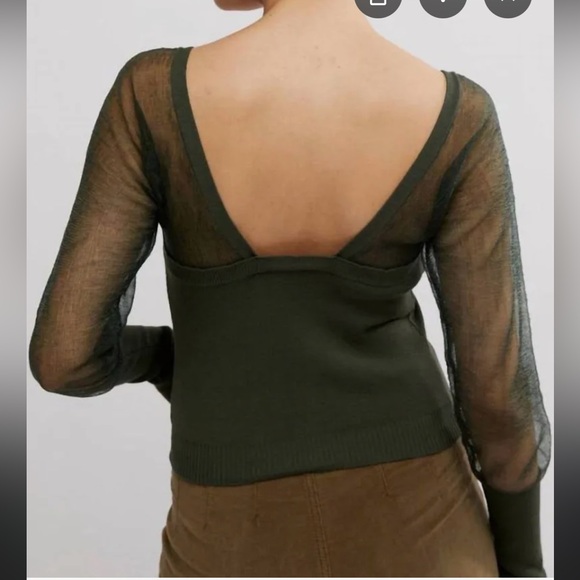 NWT FREE PEOPLE NIGHT AFTER LONG SLEEVE - Picture 4 of 6